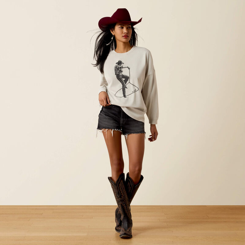 Canvas Oversized Long Sleeve T-Shirt Full