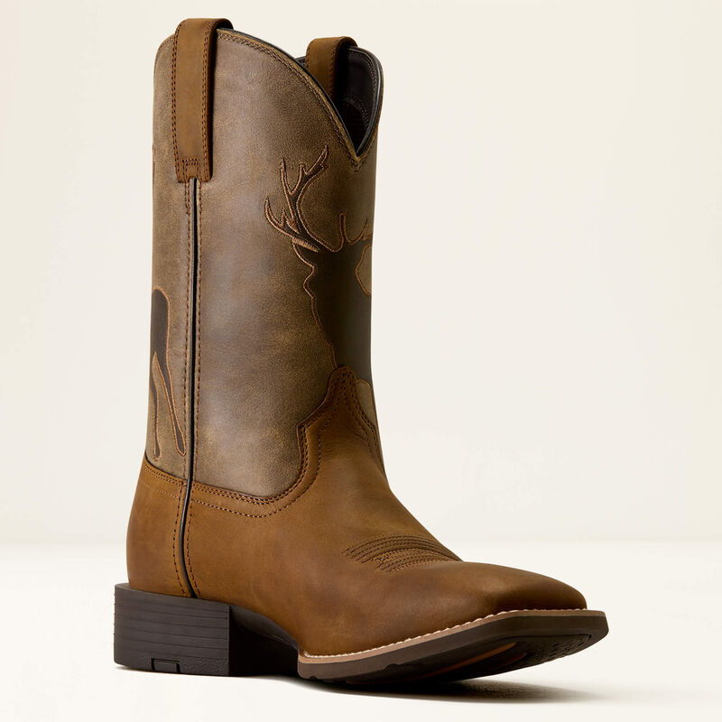 Sport Trail Cam Wide Square Toe Cowboy Boot Medial