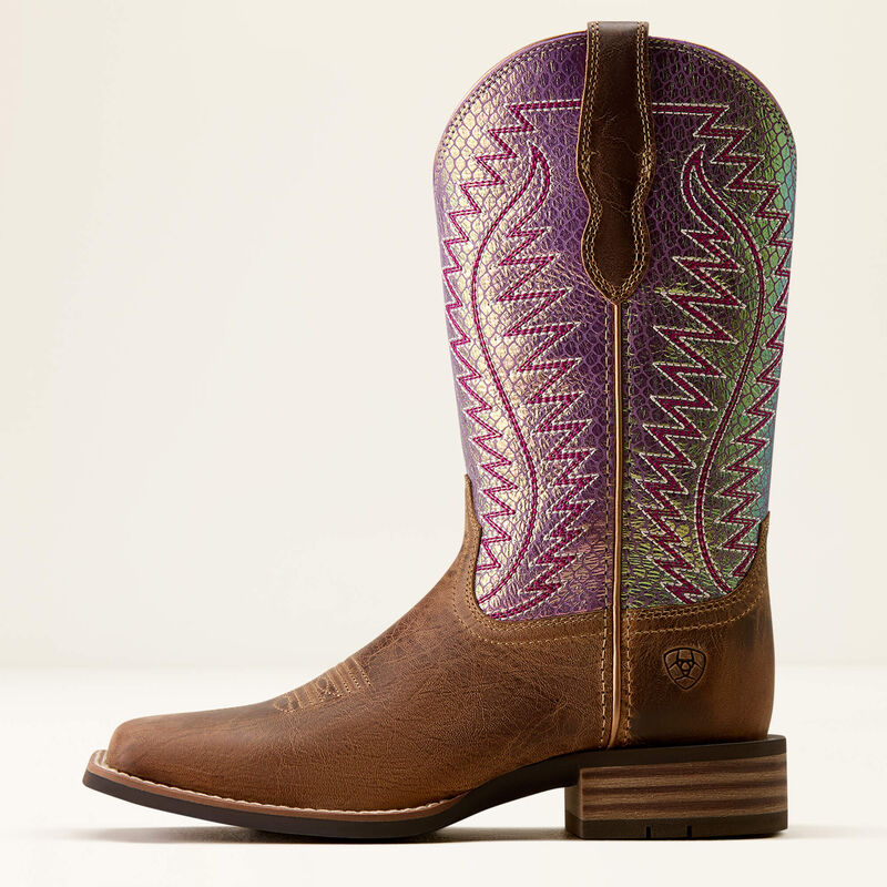Monte Vista Wide Square Toe Western Boot Side