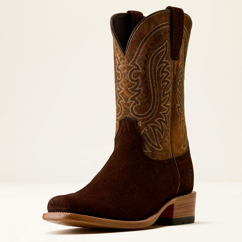 Futurity Smokehouse Narrow Cutter Toe Western Boot 3-4 Front