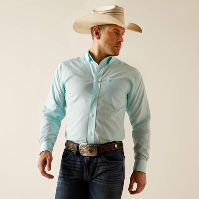 Wrinkle Free Shepard Fitted Shirt