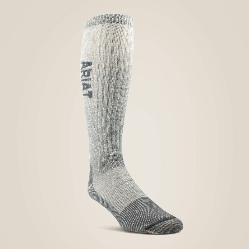 Midweight Merino Wool Blend Over The Calf Steel Toe Work Sock
