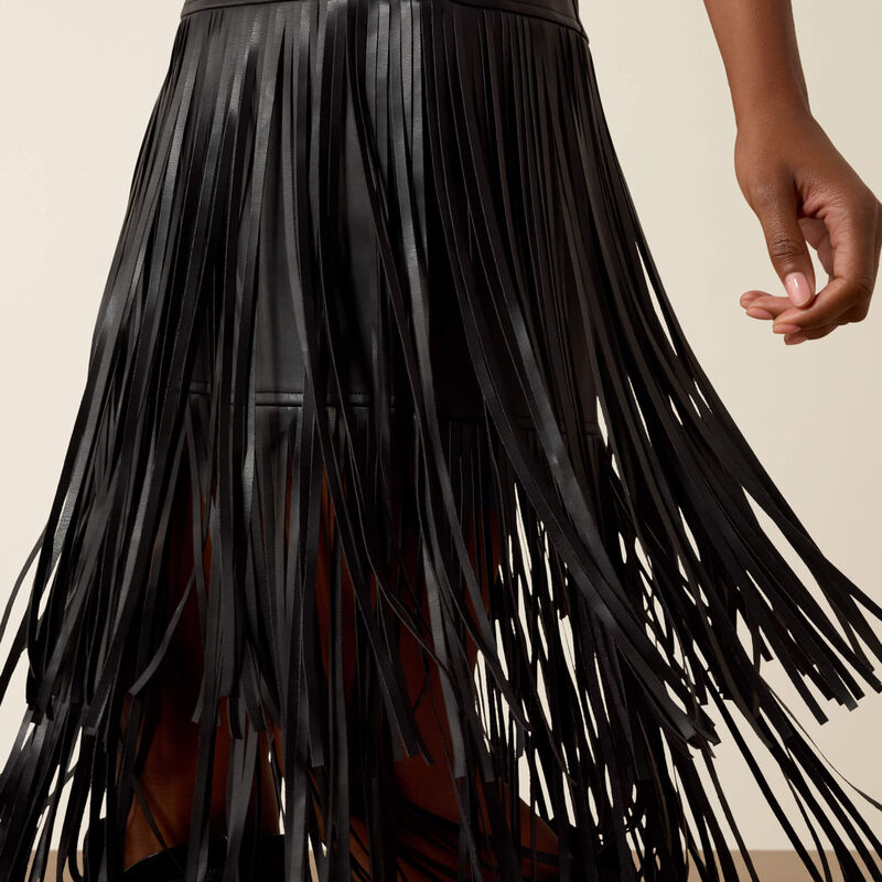 Raven Fringe Skirt 02