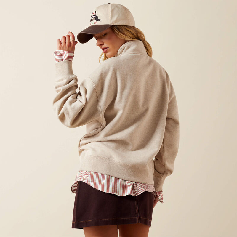 Running Wild 1/2 Zip Sweatshirt Back