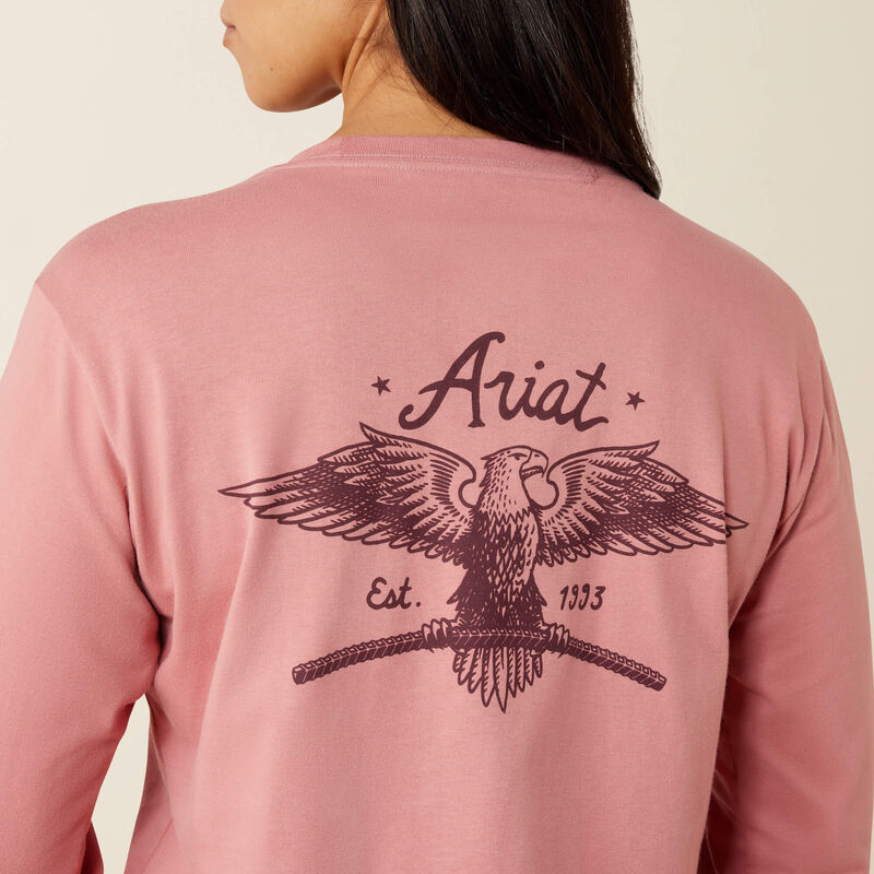 Rebar Cotton Strong Flying Eagle Long Sleeve T-Shirt 01