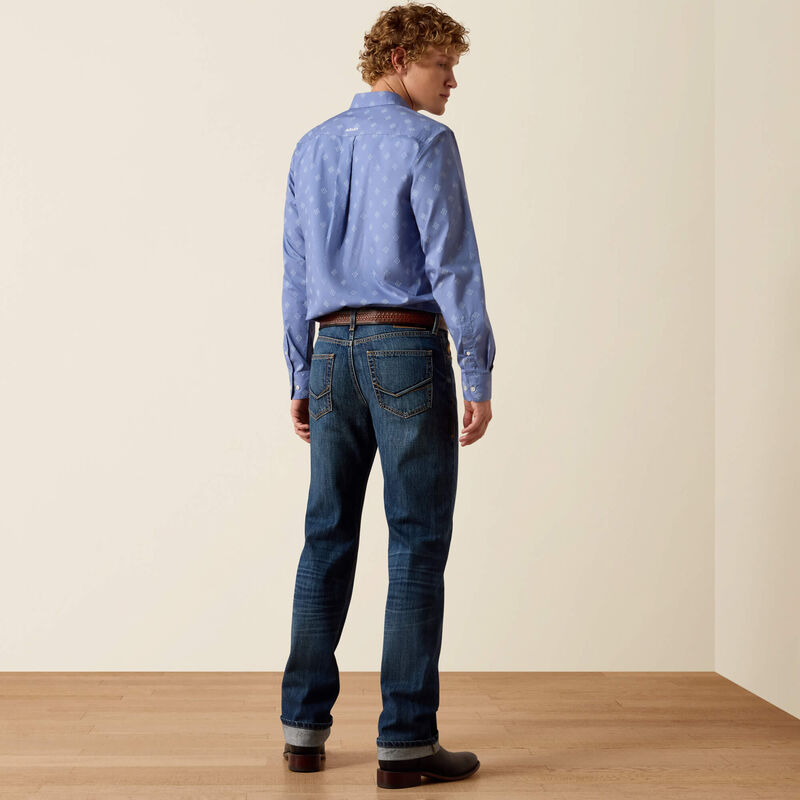 M7 Slim Adam Classic Rise Straight Leg Jeans Back