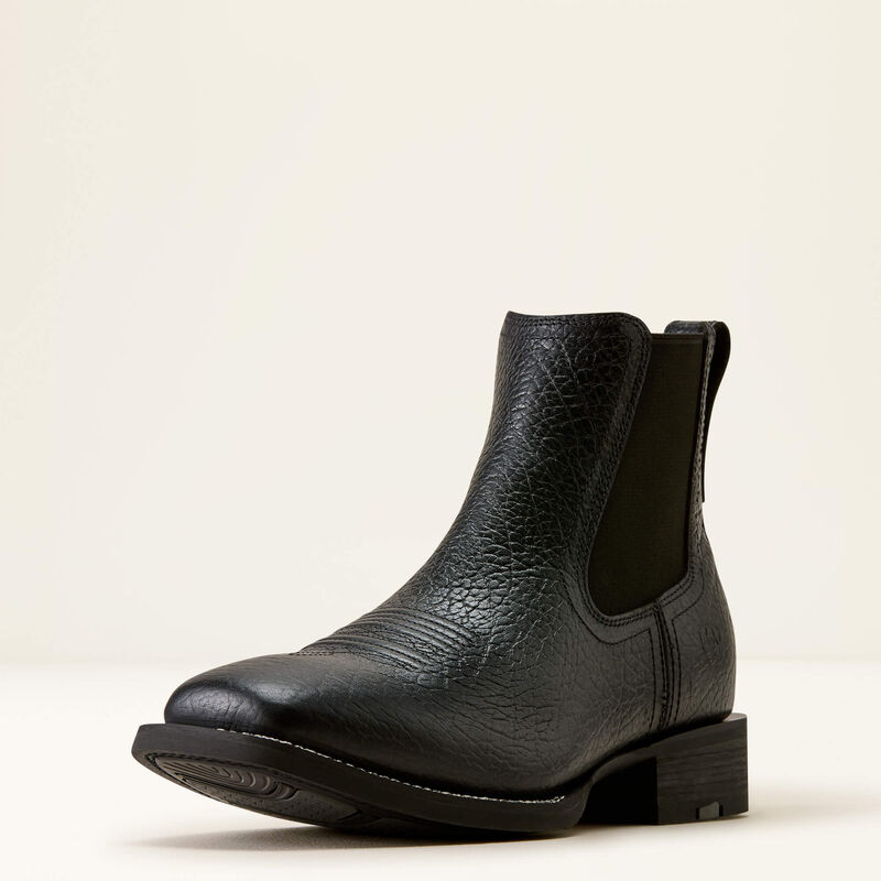 Western Big Rig Wide Square Toe Chelsea Boot 3-4 Front