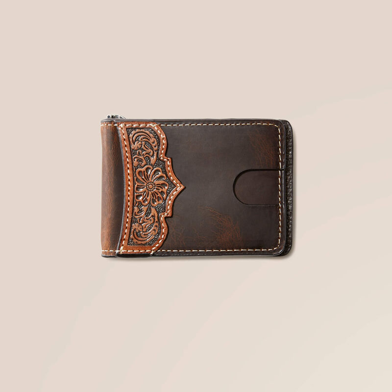 Bifold Wallet Embroidery Scallop