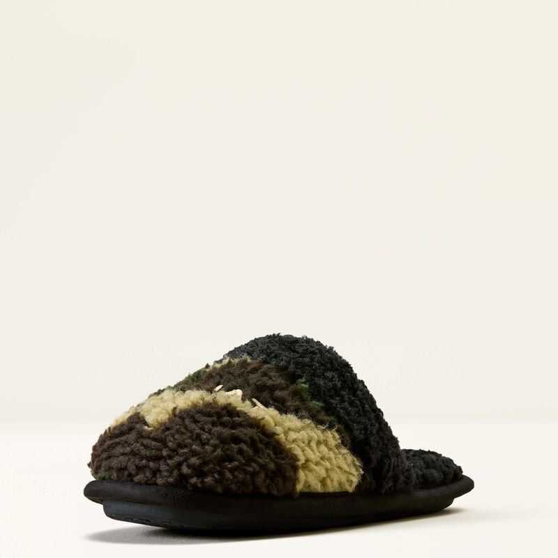 Tumbleweed Square Toe Scuff Camo Slipper 3-4 Front