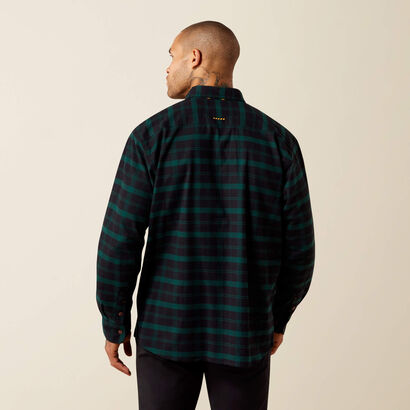 Rebar Flannel DuraStretch Work Shirt Back
