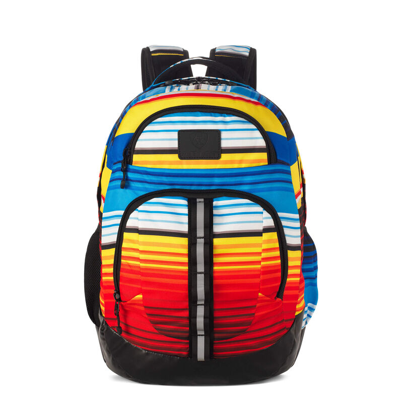 Variegated Stripe Print Backpack