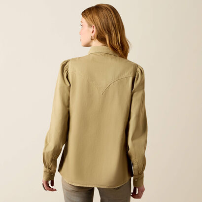 Puff Denim Shirt Back