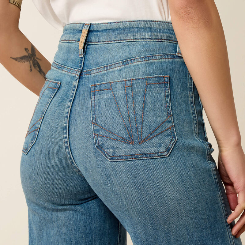 Ultra High Rise Mavis Wide Leg Jeans Back