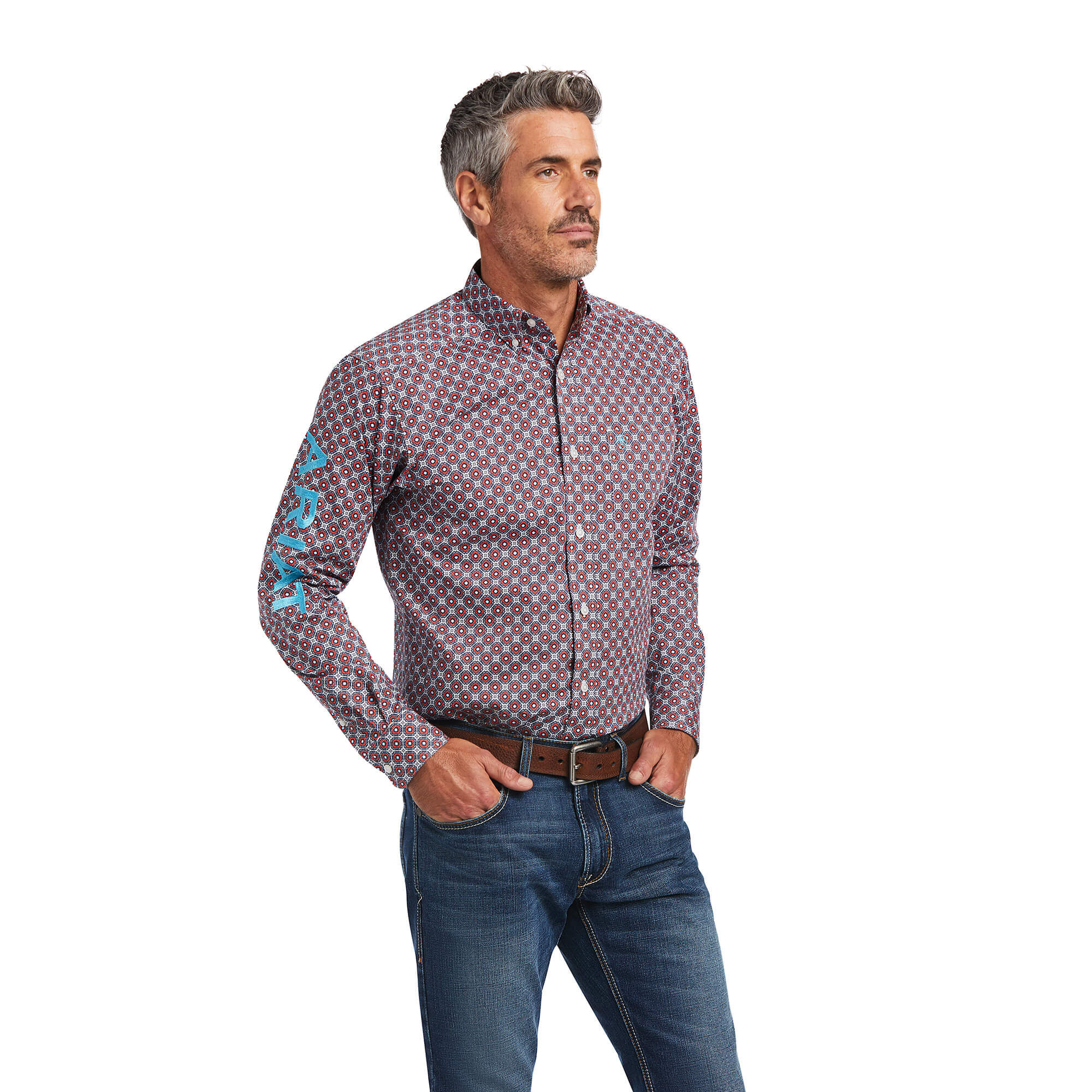 Team Paxton Stretch Fitted Shirt | Ariat
