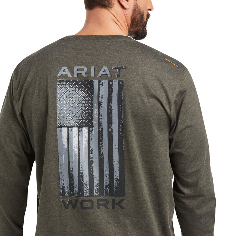 Rebar Workman Alloy Flag Graphic T-Shirt