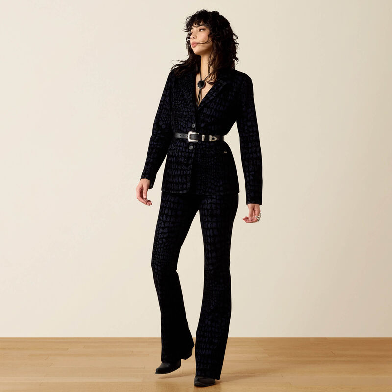 High Rise Midnight Luxe Slim Trouser Jeans Full