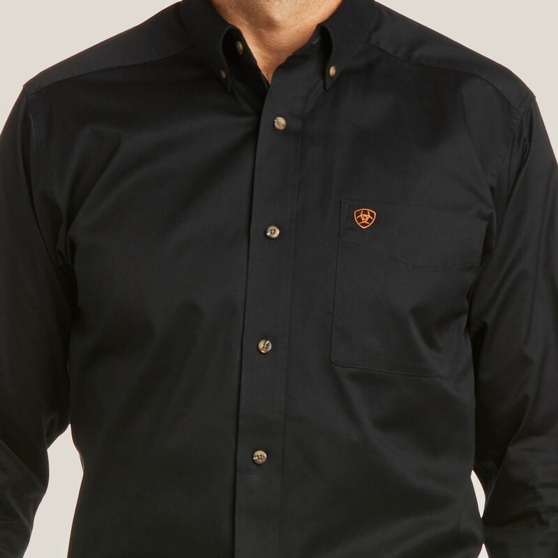 Solid Twill Fitted Shirt