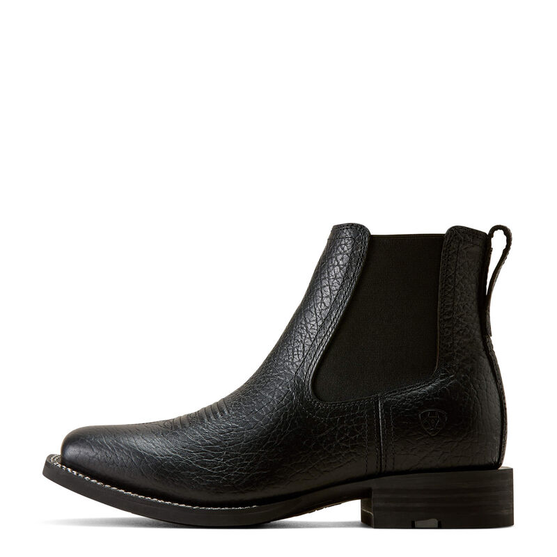 Western Big Rig Wide Square Toe Chelsea Boot Side