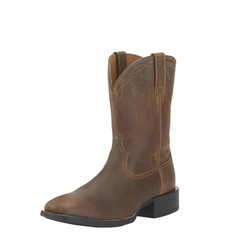 Heritage Roper Wide Square Toe Western Boot