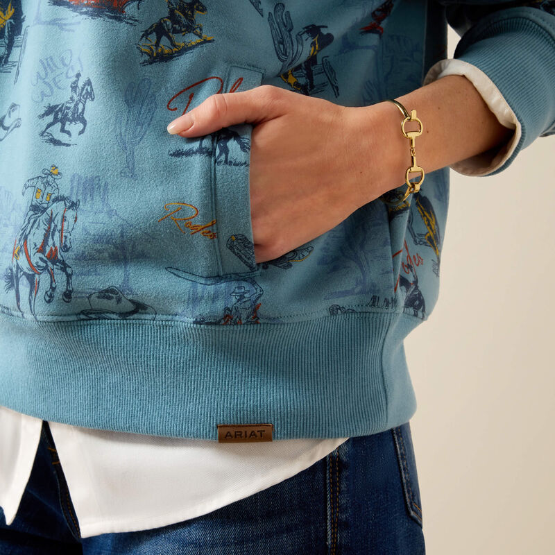Painted 1/2 Zip Sweatshirt 02