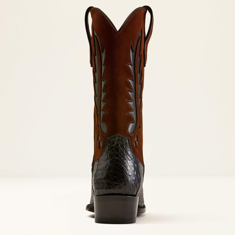 Bench Made Calder Square Toe Western Boot Heel