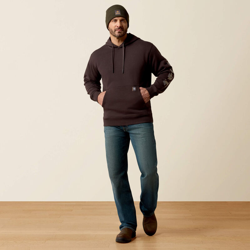 Rebar Lightweight Logo Hoodie Full