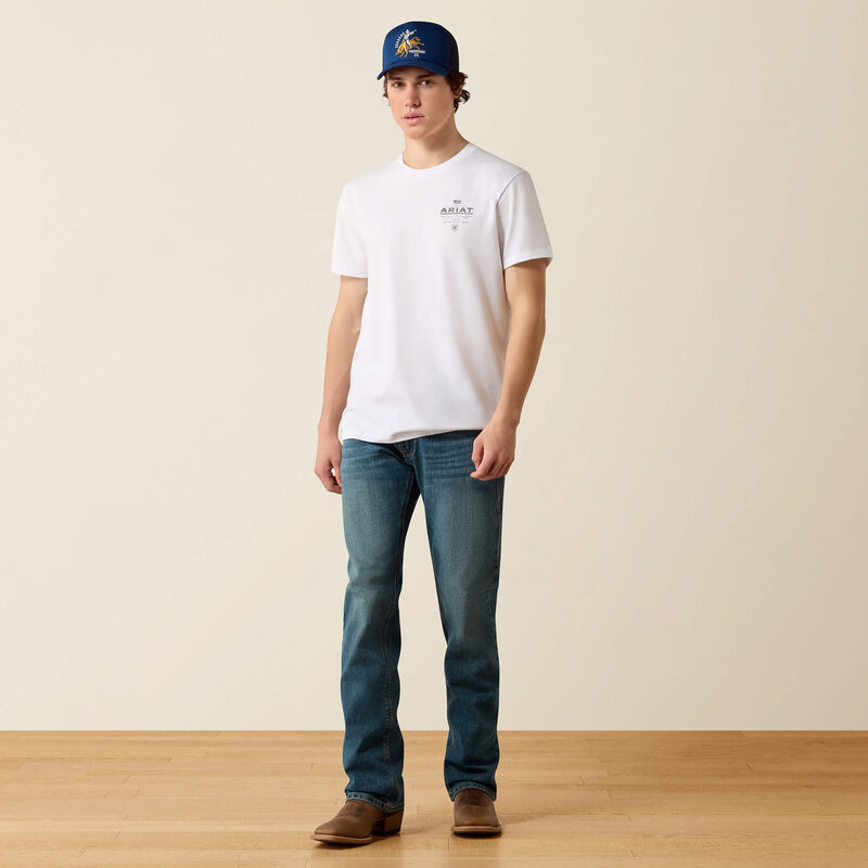 Ariat Lockup Flag Painted T-Shirt Full