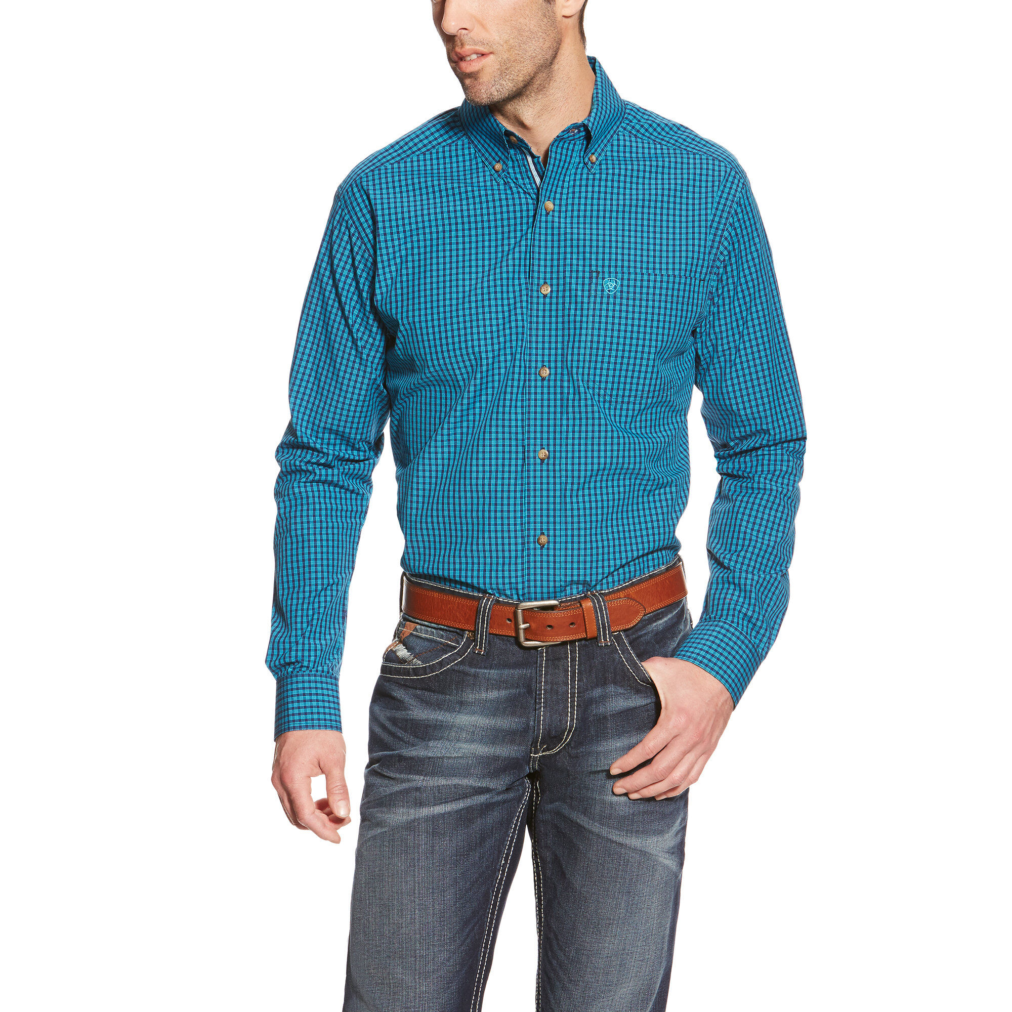 Waverly LS Fitted Perf Fitted Shirt | Ariat
