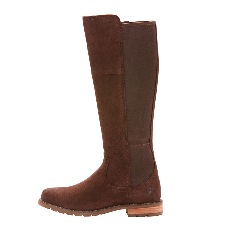 Ariat 10024988 Women/'s Sutton Suede Upper Round Toe Waterproof Chocolate Boots