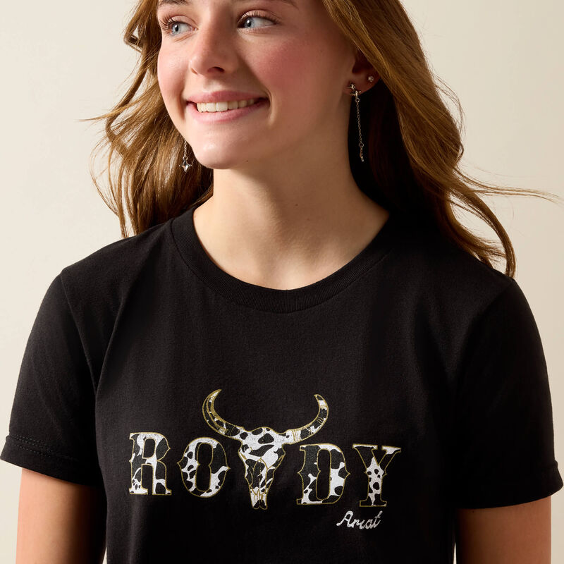 Ariat Rowdy Cow Skull T-Shirt 01