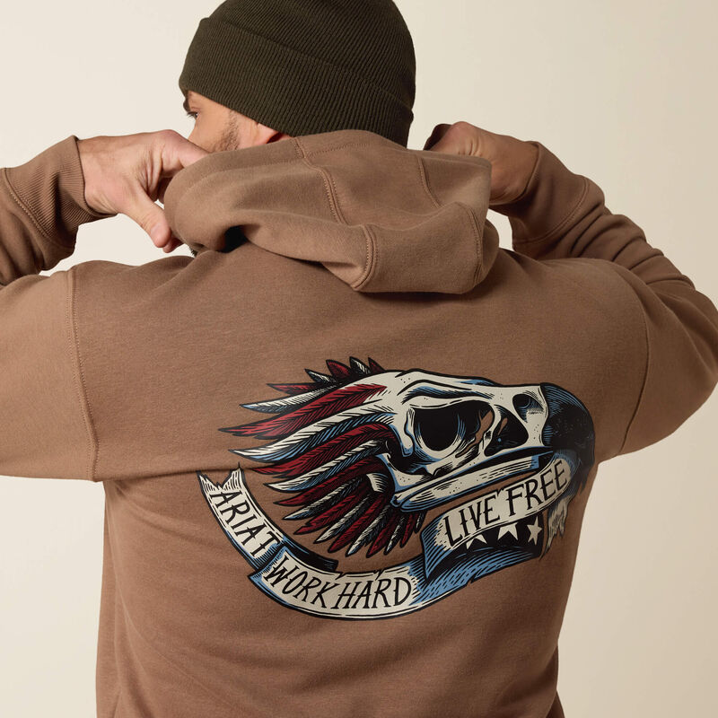 Rebar Workman Eagle Skull Hoodie 01