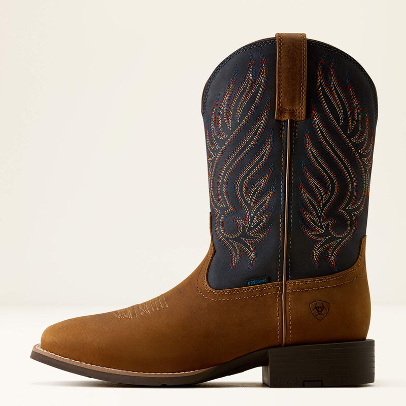 Sport Riggs Waterproof Wide Square Toe Cowboy Boot Side