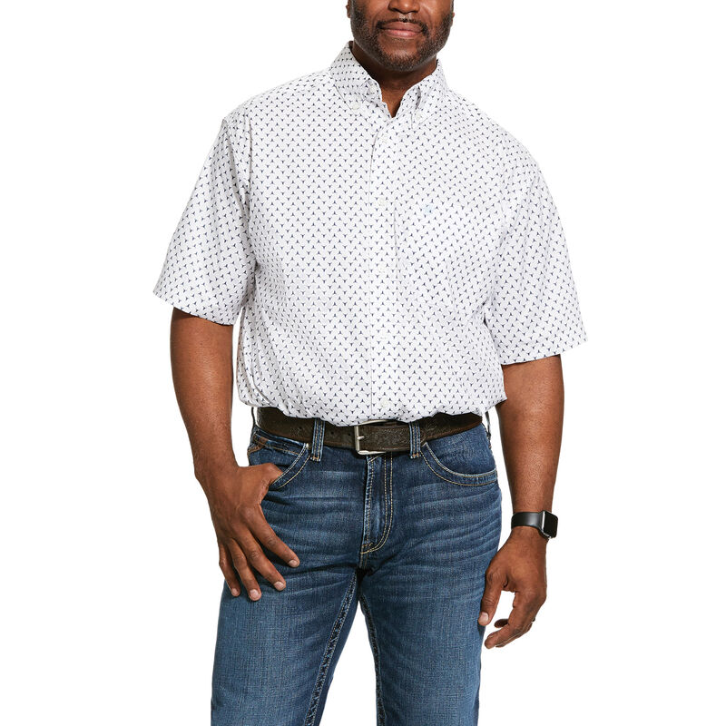 Napden Print Stretch Classic Fit Shirt
