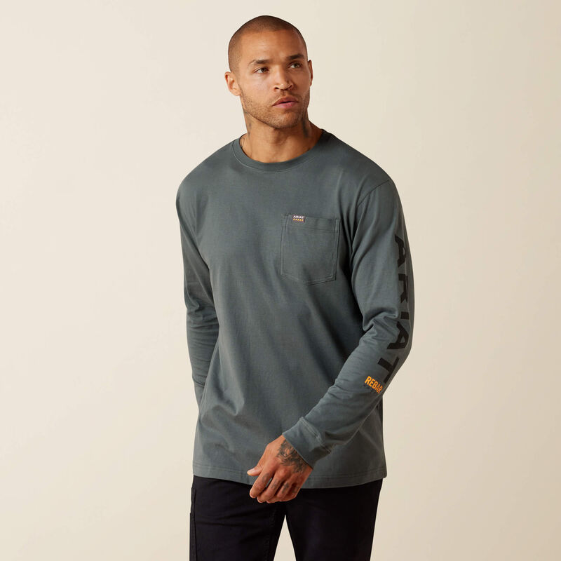 Rebar Cotton Strong Standard Logo Pocket T-Shirt Front