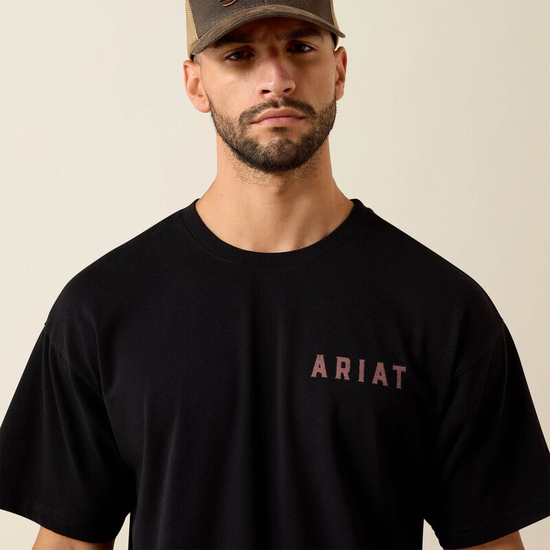 Ariat Bison Legend Flag ToughStock Boxy T-Shirt 02