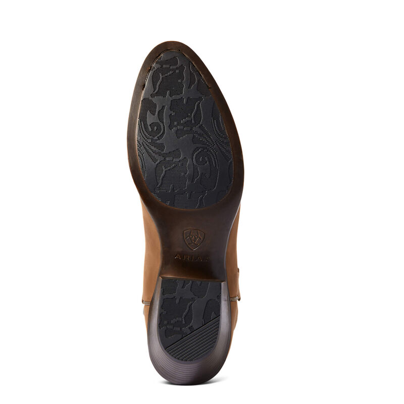 heritage elastic wide calf western boot