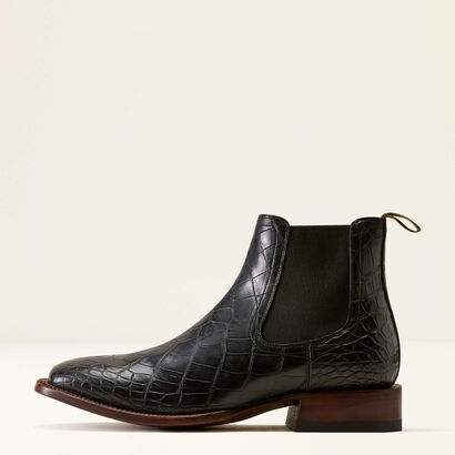 Bench Made Younger Chelsea Wide Square Toe Western Boot Side