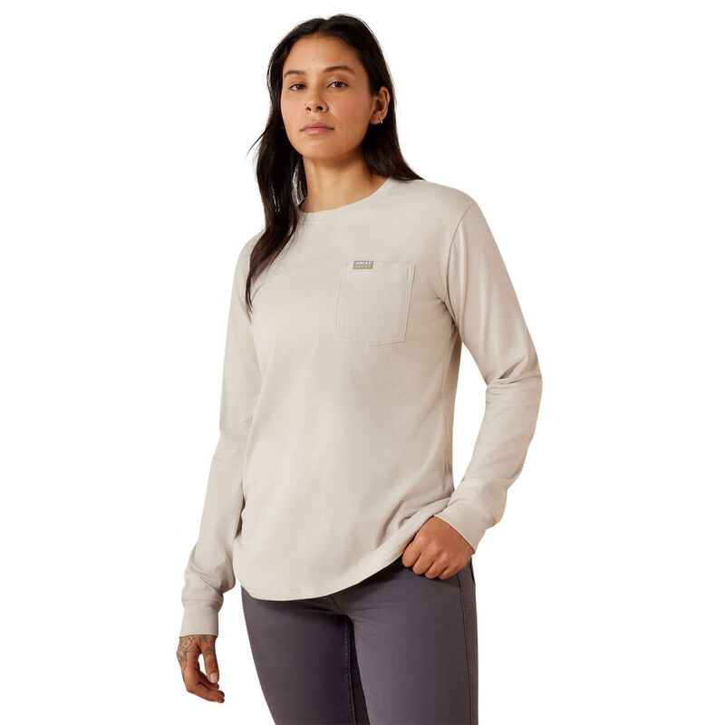 Rebar Cotton Strong Flying Eagle Long Sleeve T-Shirt Back