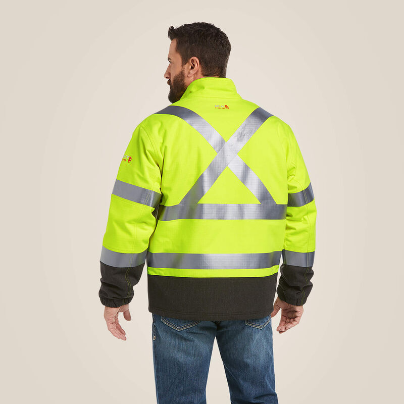 Ariat Men's FR Hi-Vis Yellow Waterproof Insulated Jacket 10024022