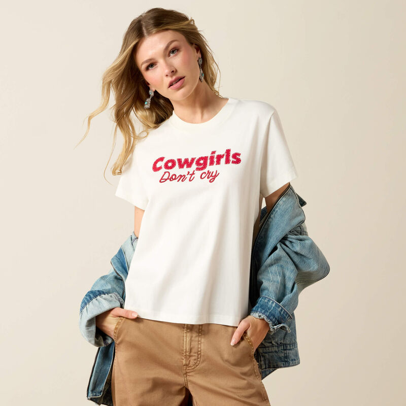 Cowgirls Don't Cry T-Shirt Front