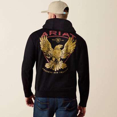 Ariat Rustic Eagle Hoodie Front
