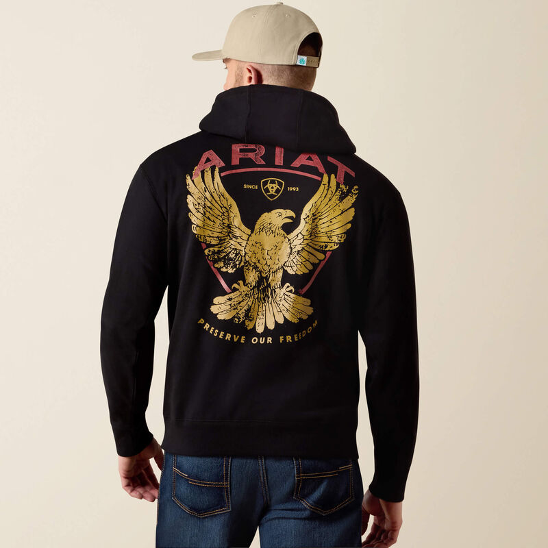 Ariat Rustic Eagle Hoodie Front
