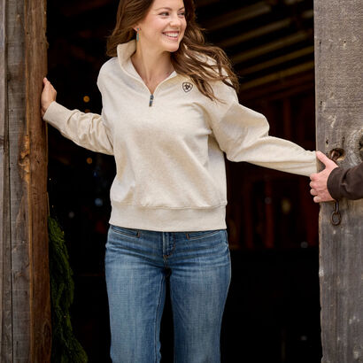 Holiday 1/2 Zip Sweatshirt Lifestyle