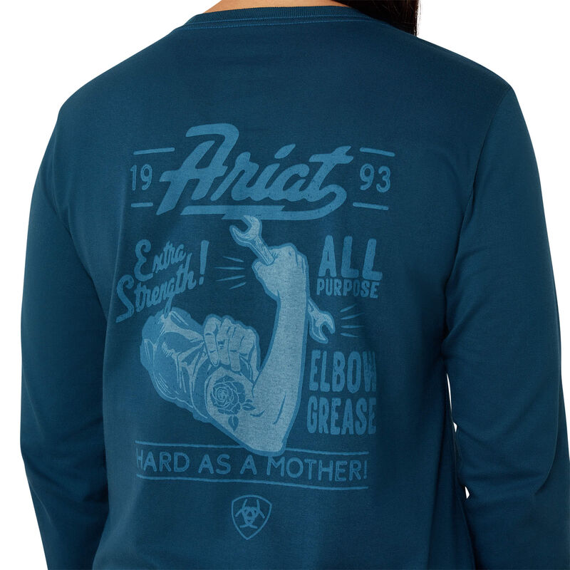 Rebar Cotton Strong Vintage Mother Long Sleeve T-Shirt 01
