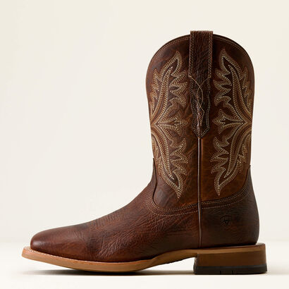 Walker Wide Square Toe Cowboy Boot Side
