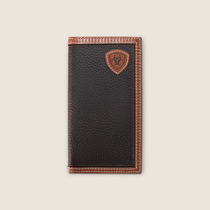 Pebble Leather With Trim Rodeo Wallet Front