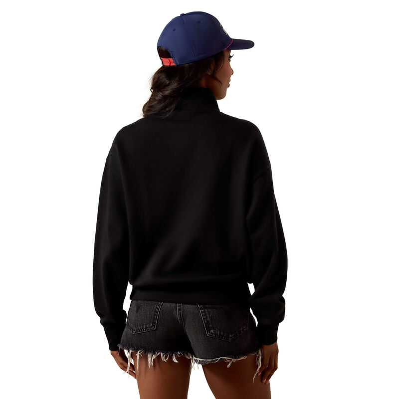 Holiday 1/2 Zip Sweatshirt Back