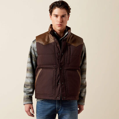 Western Quilted Vest Front