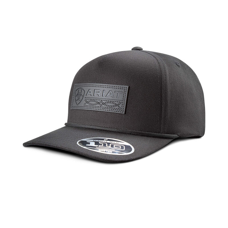 Boot Stitch Faux Leather Patch Cap Front