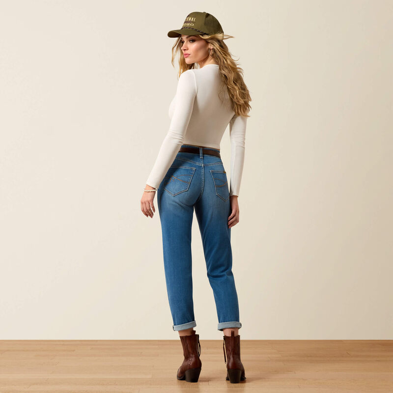 High Rise Revel Vilma Slim Ultrastretch Straight Leg Jeans 02